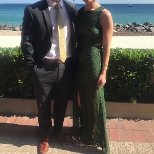 Ali & Jay green maxi